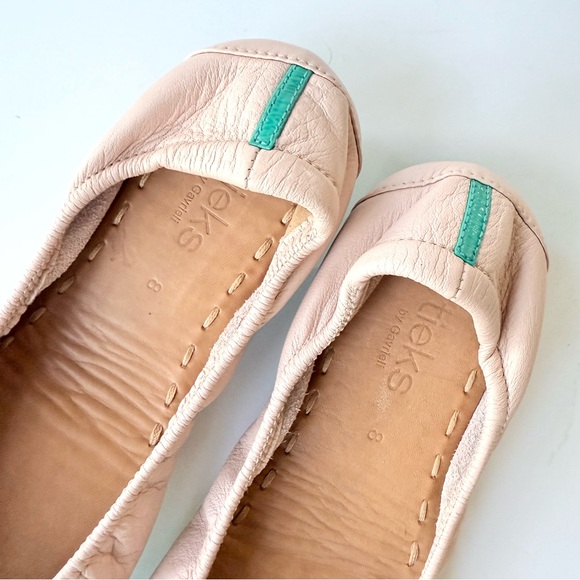Tieks Ballerina Pink Leather Ballet Flats Size 8 - Picture 8 of 12